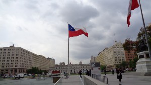 in Santiago vor dem Präsidentenpalast